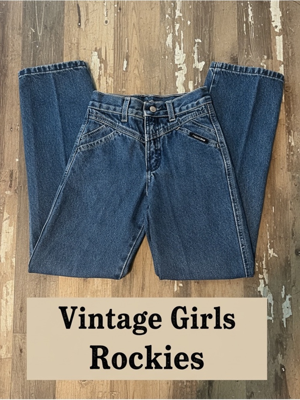 VINTAGE Girls Rockies Rocky Mountain Jeans Size 7